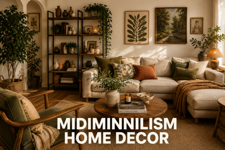 midiminimalism home decor trend
