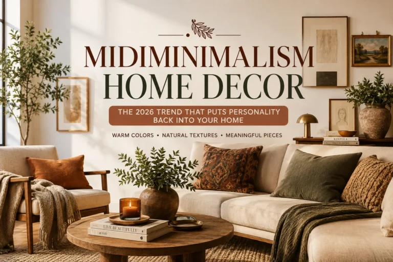Midiminimalism Home Decor