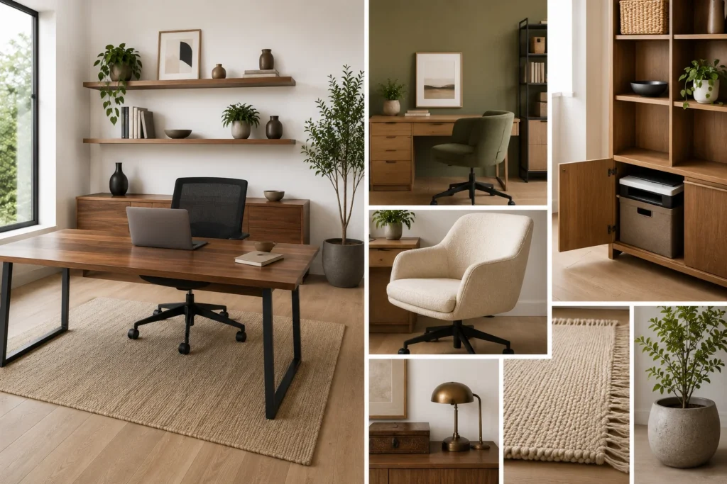 Modern minimalist home office design