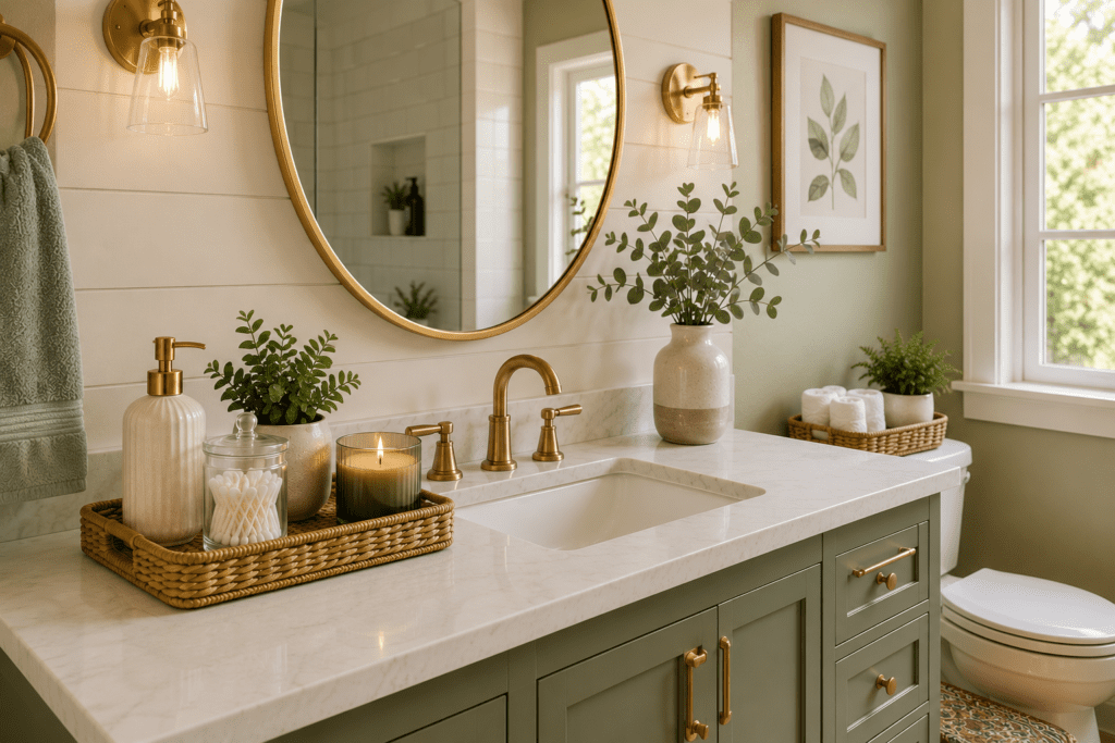 Bathroom Decor Ideas for Every Style and Budget (2026 Guide) Bathroom Counter Decor Ideas