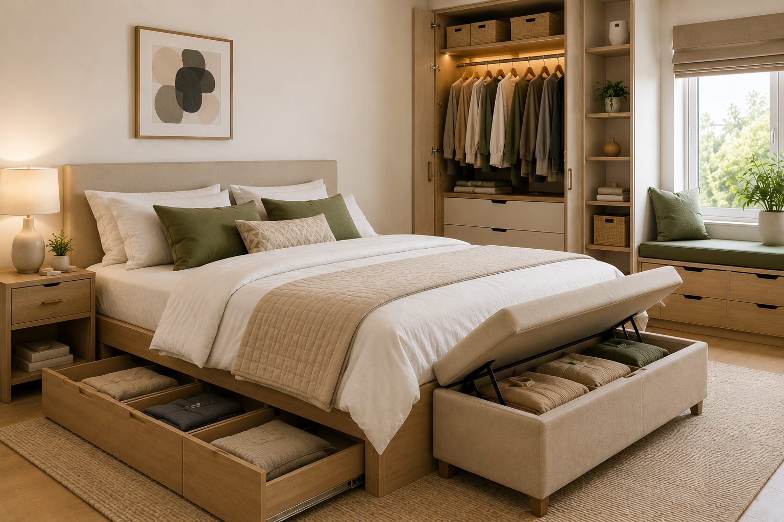 Hidden Bedroom Storage Ideas