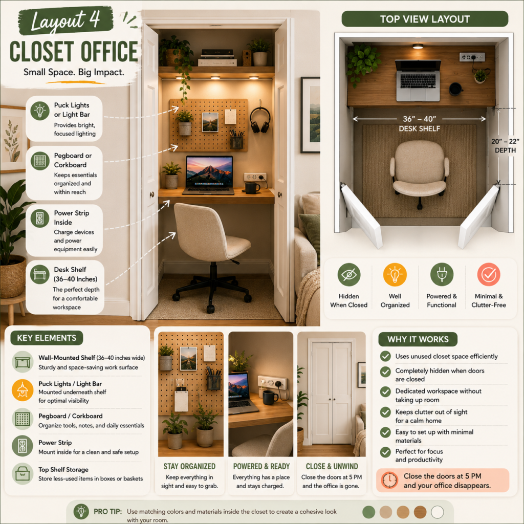 Small Home Office Ideas for Apartments and Tiny Spaces: The Complete 2026 Design Guide Closet Small Home Office Ideas