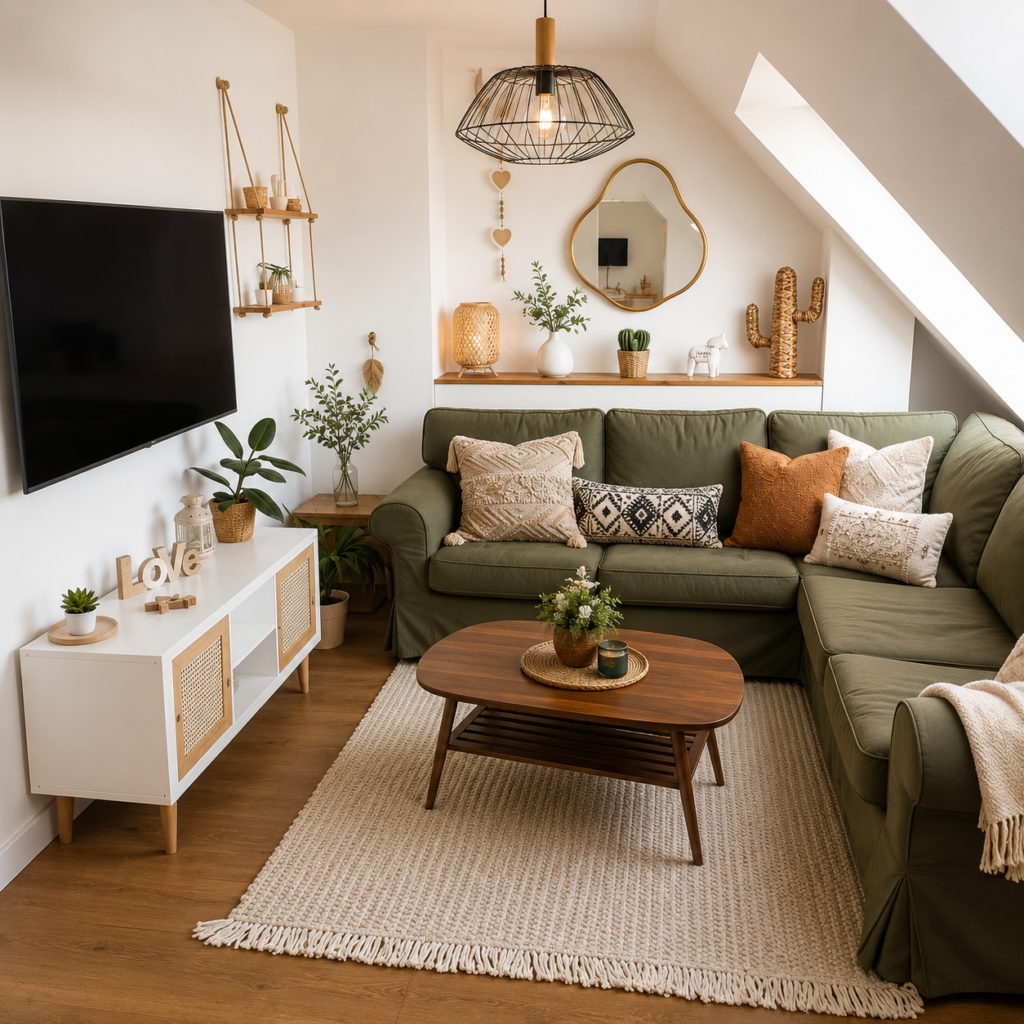 15 Small Living Room Decor Ideas for 2026: Smart Styling Solutions for Tight Spaces Cozy boho-style attic living room