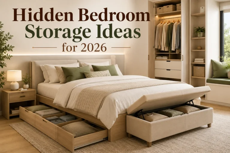 Hidden Bedroom Storage Ideas for small homes