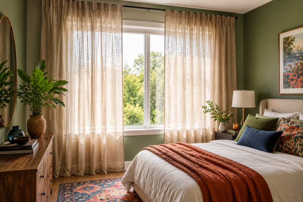 Light Linen Curtains for a Soft Look