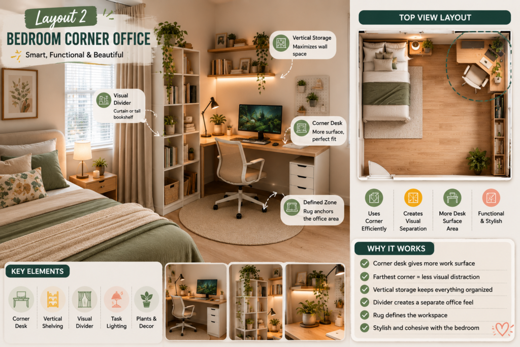 Small Home Office Ideas for Apartments and Tiny Spaces: The Complete 2026 Design Guide Small Office Bedroom Corner