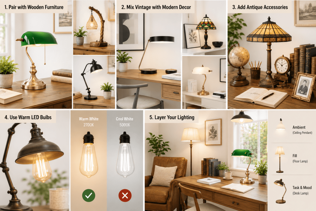 Vintage Desk Lamp Ideas for Timeless Home Decor (2026) Style Vintage Desk Lamps in Home Decor