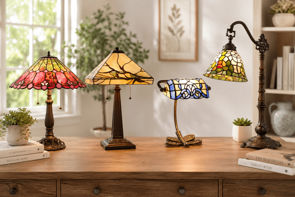 Vintage Desk Lamp Ideas for Timeless Home Decor (2026) Tiffany Style Desk Lamp Ideas