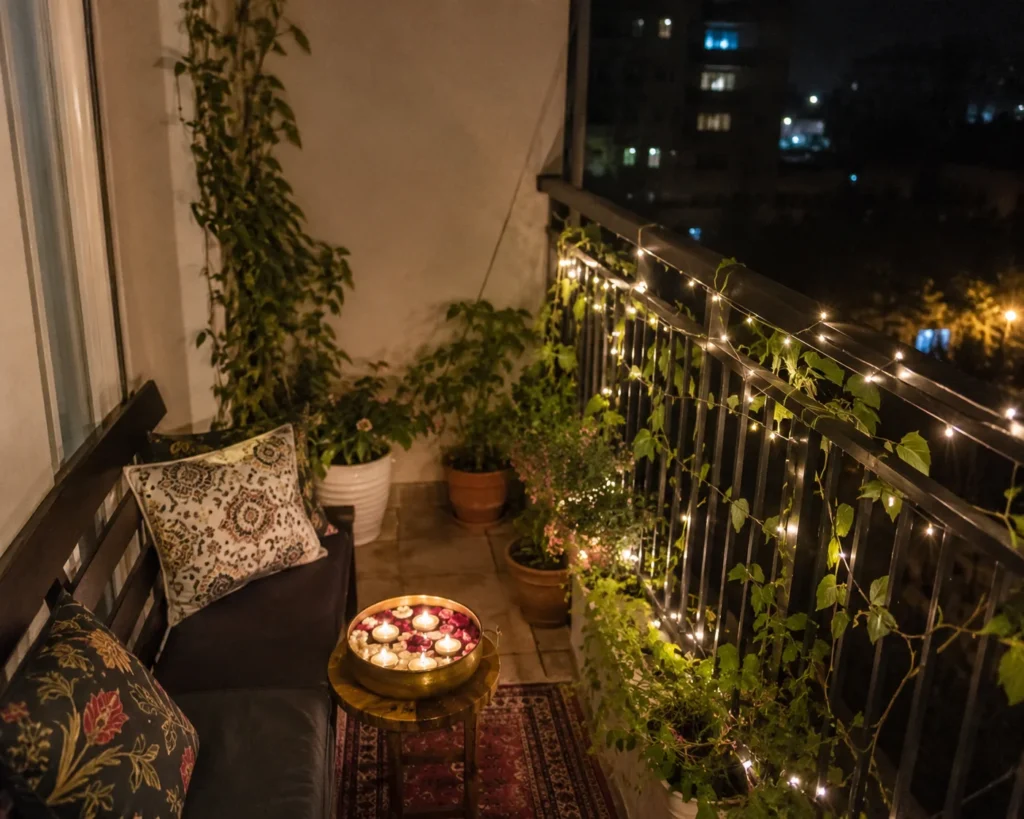 Best Home Decor Ideas for Eid to Create a Warm Festive Look Balcony Decor On Eid