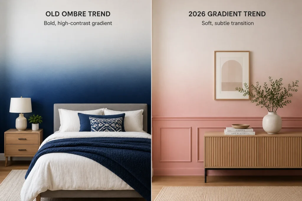 Bedroom Gradient trend Comparison