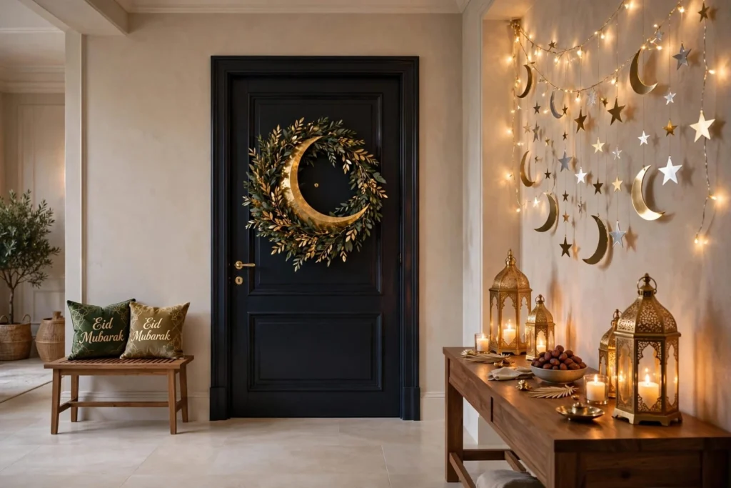 Best Home Decor Ideas for Eid to Create a Warm Festive Look Crescent Moon Theme for Home Decor