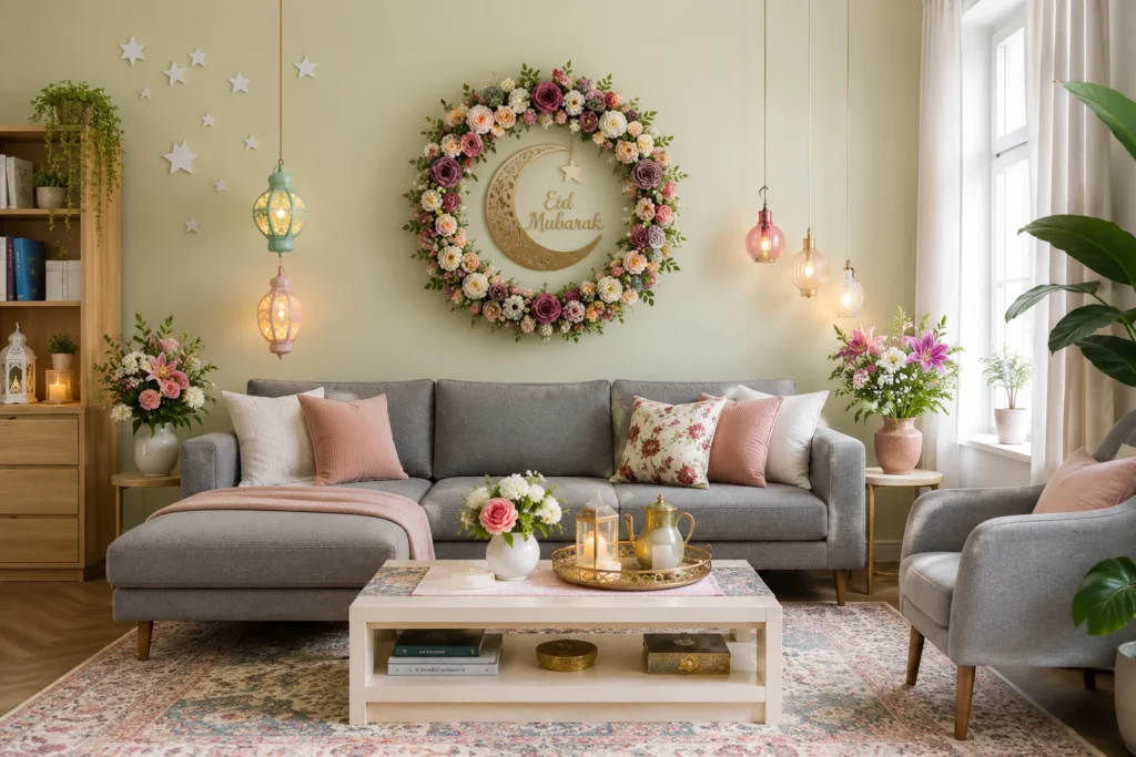 Best Home Decor Ideas for Eid to Create a Warm Festive Look Floral Decor on Eid