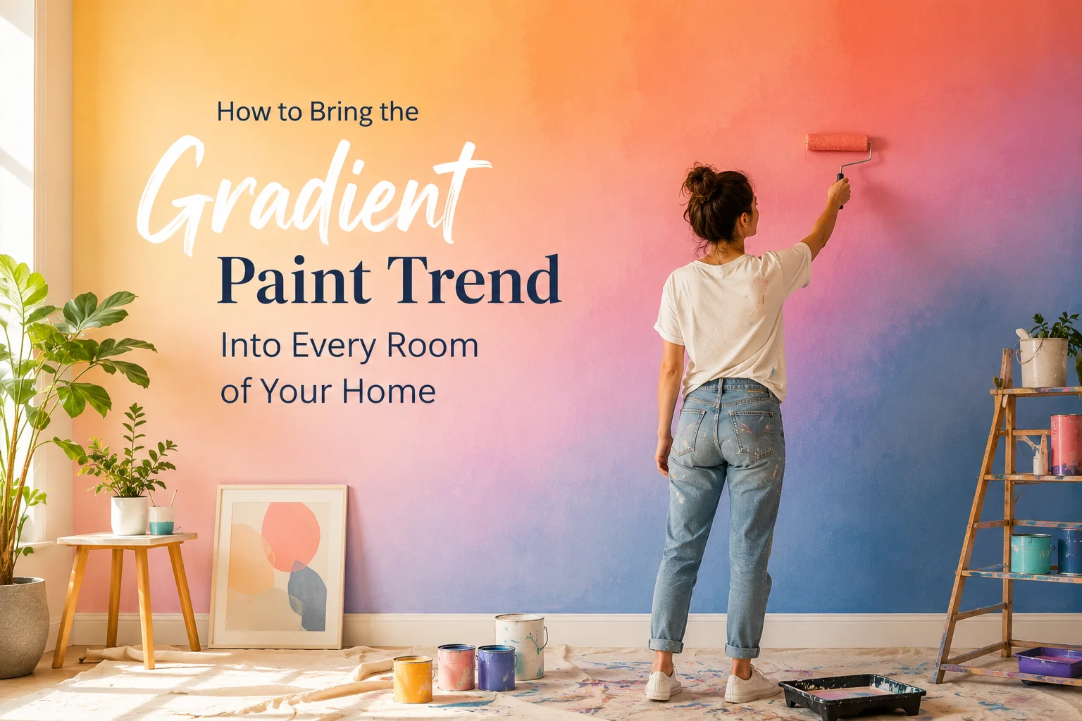 Gradient Paint Wall Trend