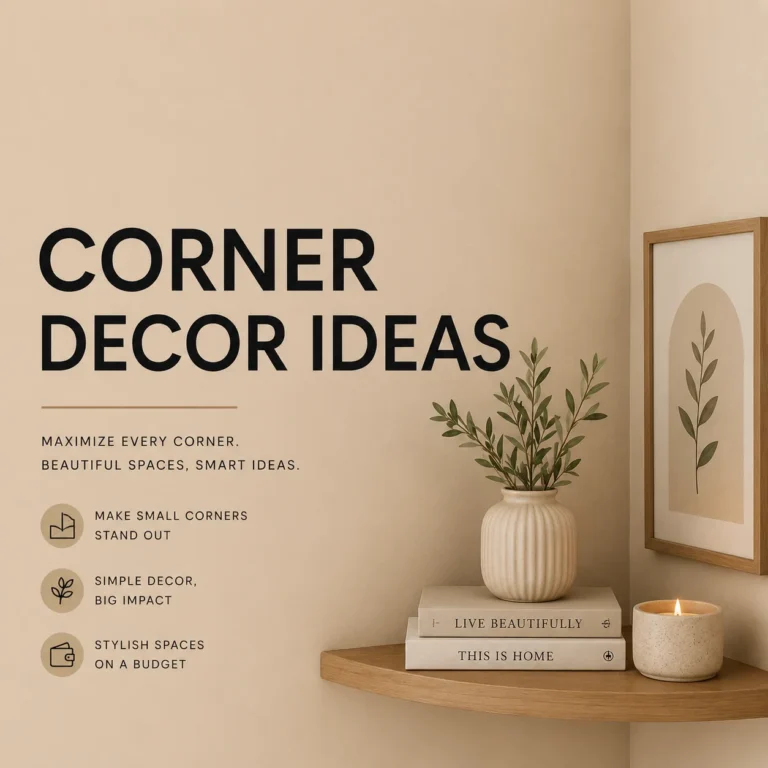 Minimalist corner decor ideas