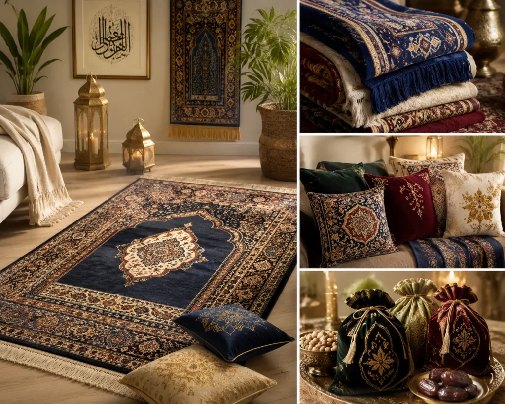 Best Home Decor Ideas for Eid to Create a Warm Festive Look Rugs and Fabric for Eid