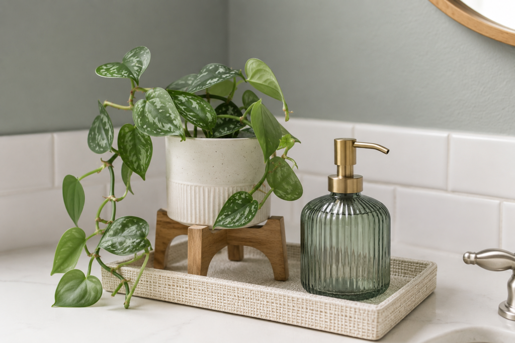 Bathroom Decor Ideas That Actually Work: My Go To Accessories and Styling Formula Serene minimalist bathroom scene