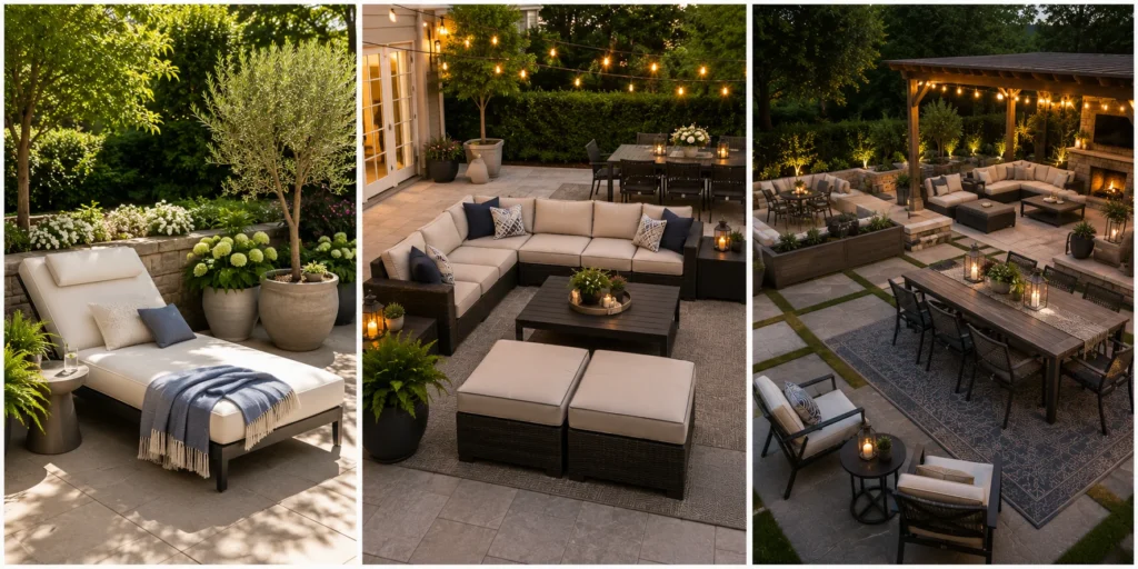 Stylish multi-panel outdoor living spaces