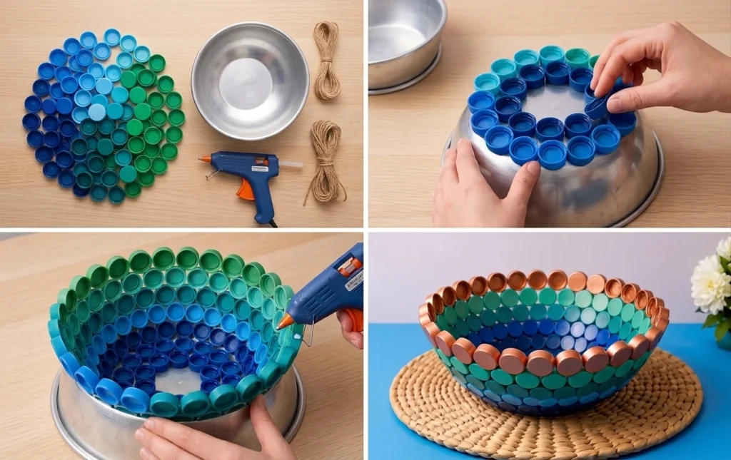 Bottle Cap Crafts That Actually Look Like Real Home Decor