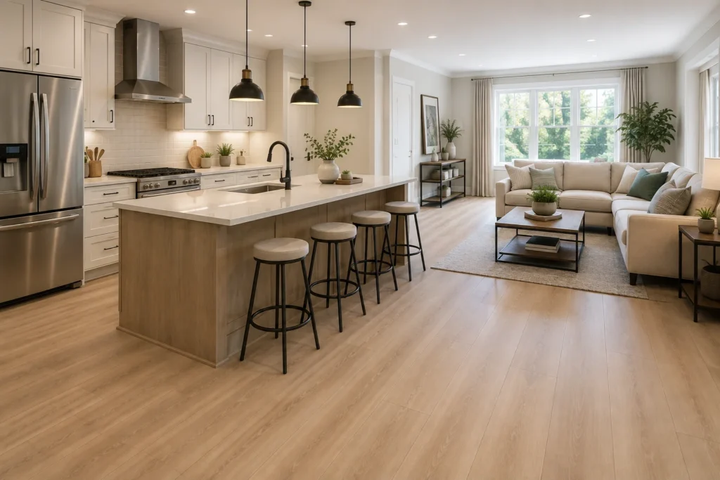 Continuous Flooring Between Rooms