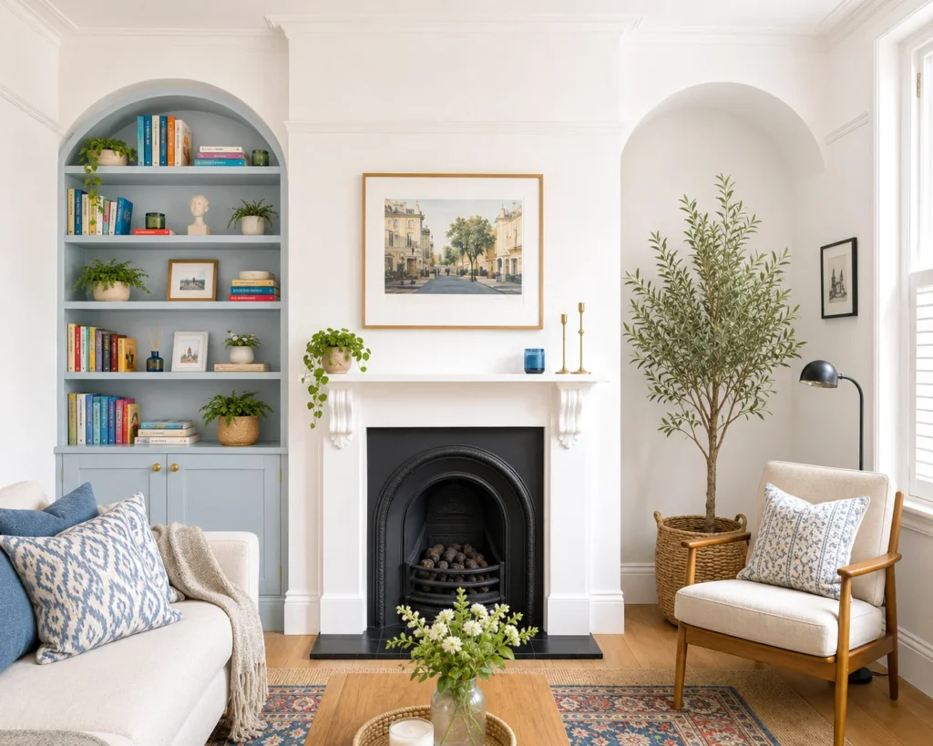 Decorate a Chimney Alcove