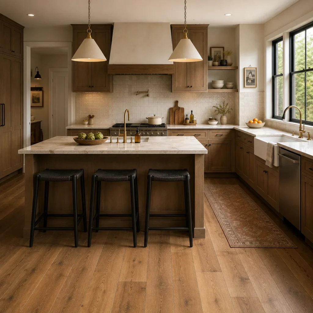 Earthy Tone Kitchen Floor Ideas