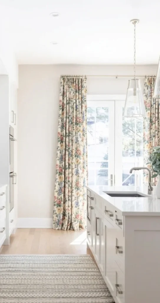 10 Kitchen Curtains Ideas That Make Your Whole Space Feel Warmer Floor Length Kitchen Curtains