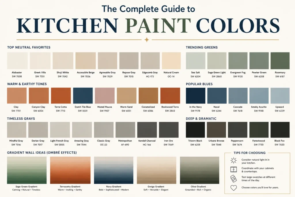 Kitchen Paint Colors Palette