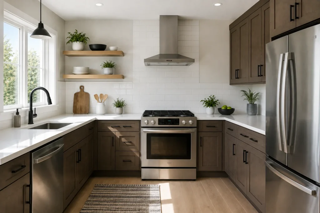 Kitchen Paint Colors for Brown Cabinets