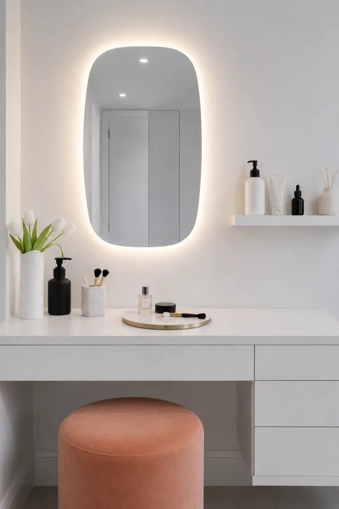 LED and backlit bathroom mirrors