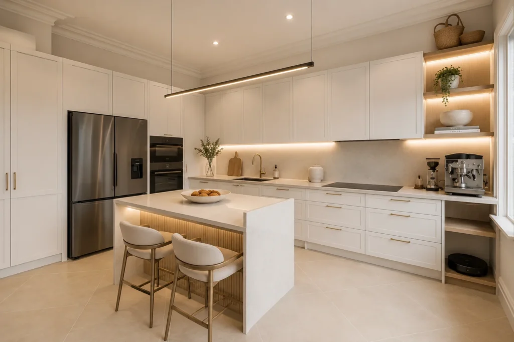 Light, Warm Neutrals Kitchen Floor Ideas