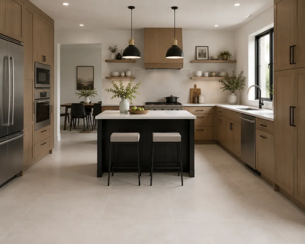 Monochrome Large-Format Tile