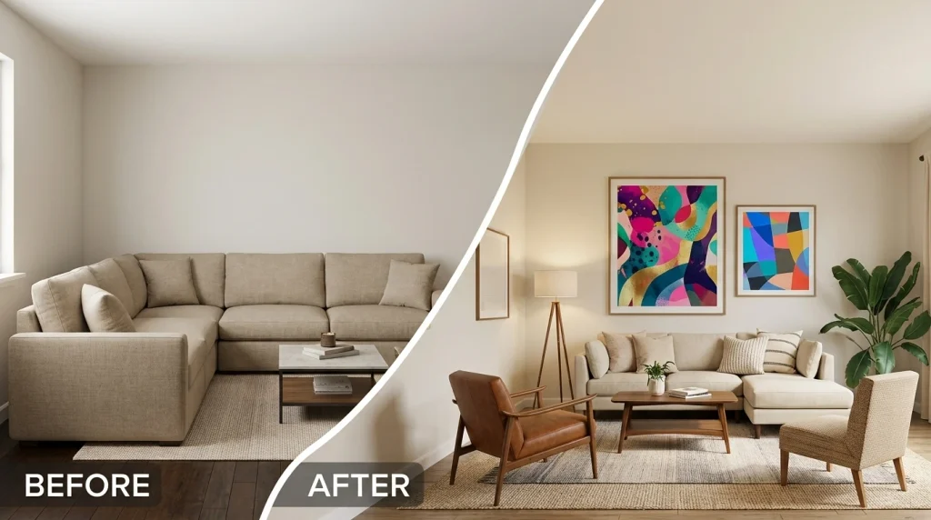 Outdated Living Room Furniture Trends With Boxy Style