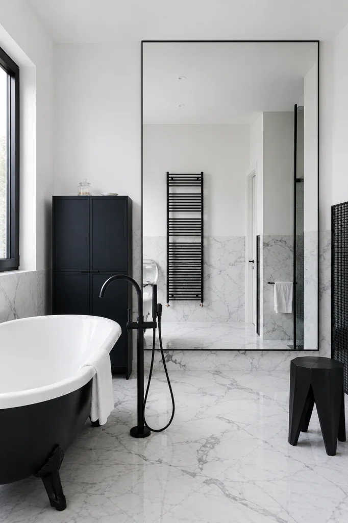 Oversized bathroom mirrors