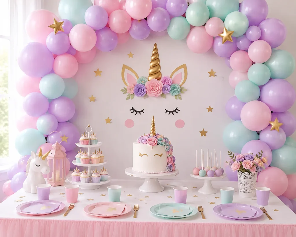 Pastel Unicorn Birthday Theme Ideas