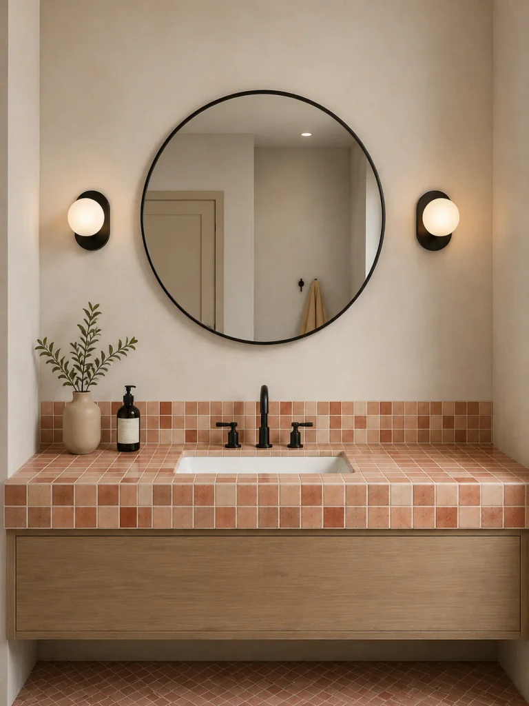 Round bathroom mirrors