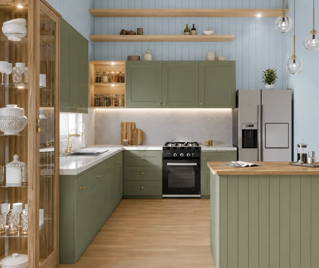 Sage Green Modern Kitchen