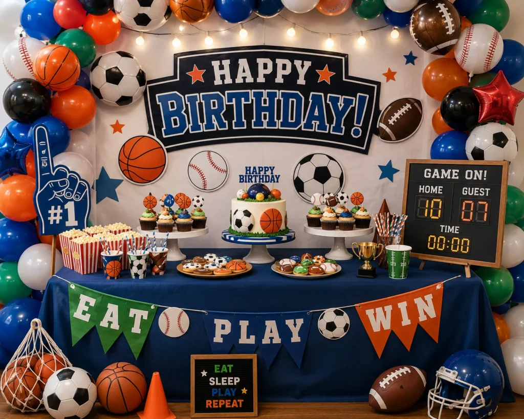 Sports Birthday Theme