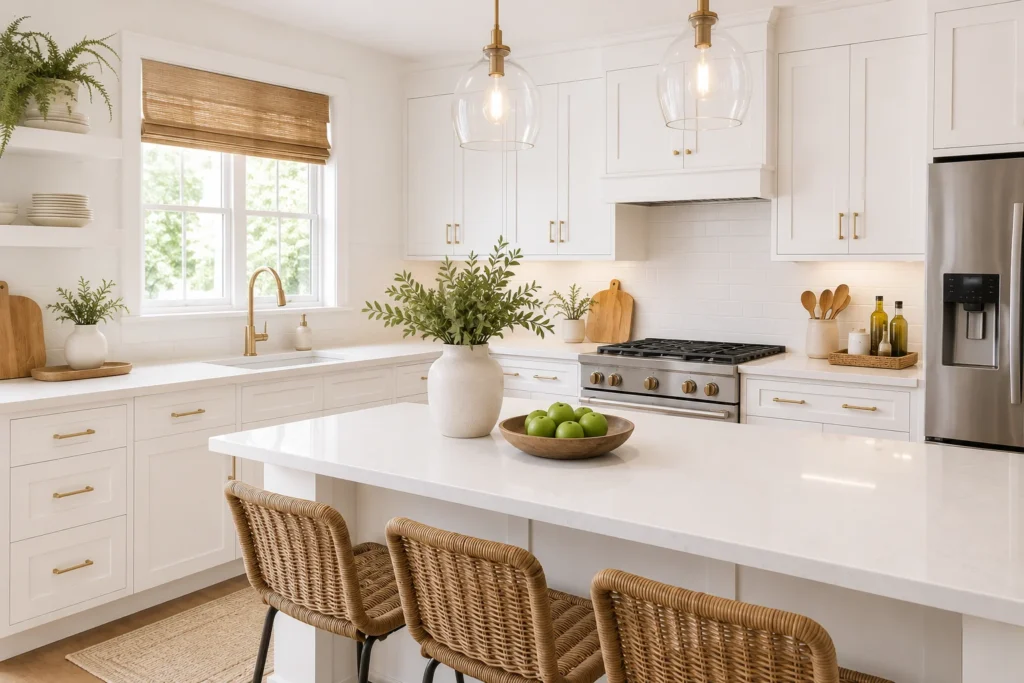 7 Outdated Kitchen Cabinet Colors That Are Quietly Aging Your Kitchen Stark White Kitchen Cabinets Colors Ideas