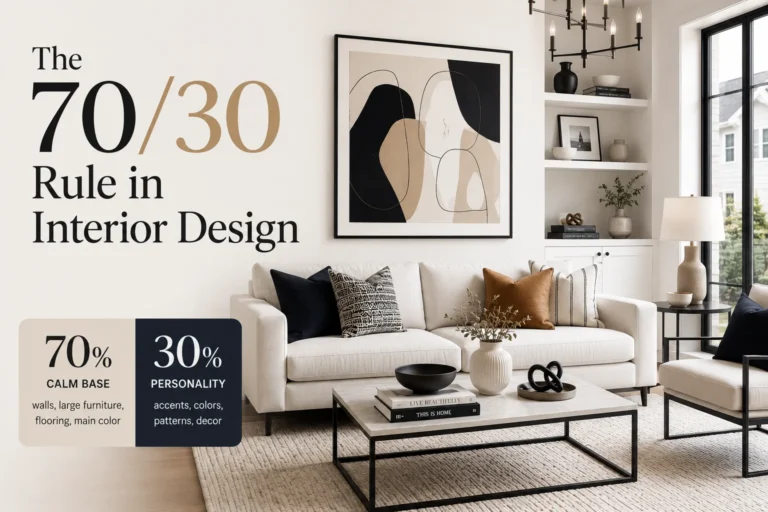 The 70/30 Rule in Interior Design