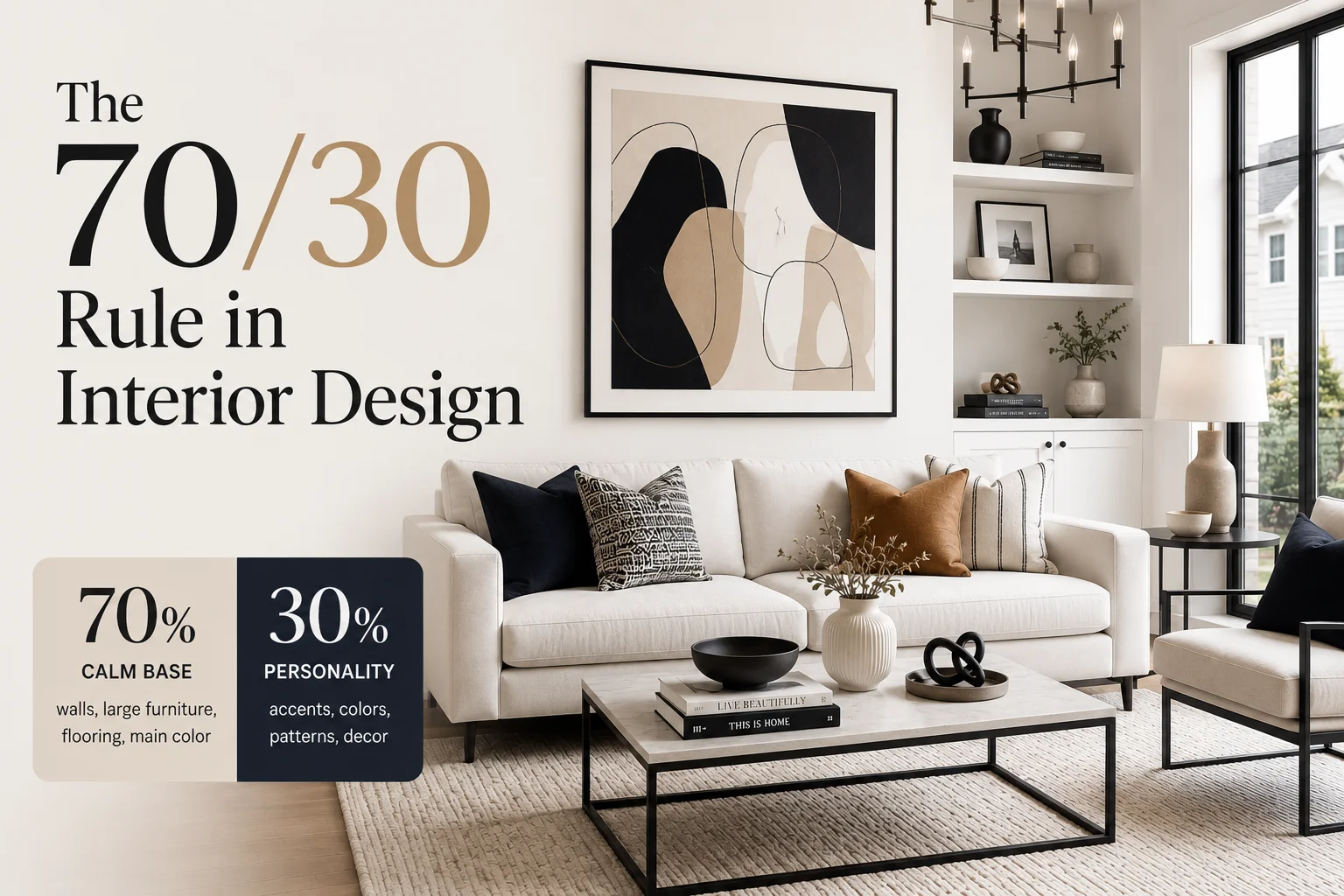 The 70/30 Rule in Interior Design