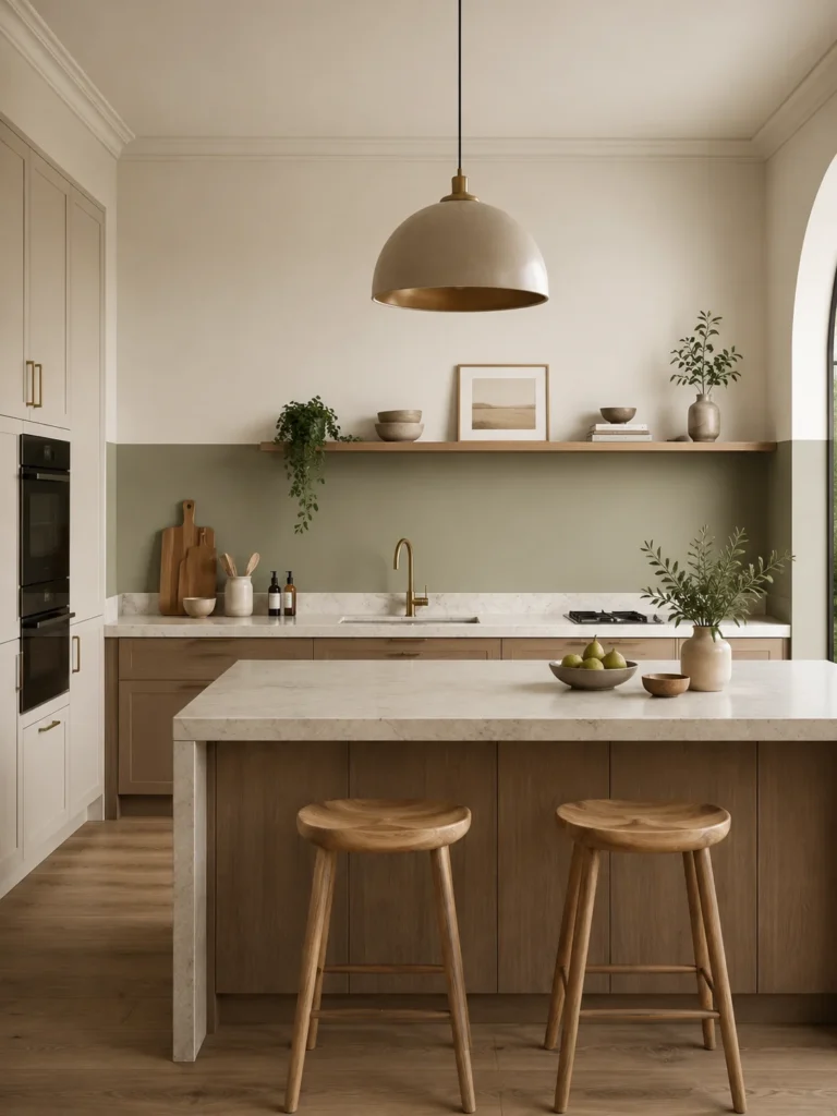 Two Tone Kitchen Walls