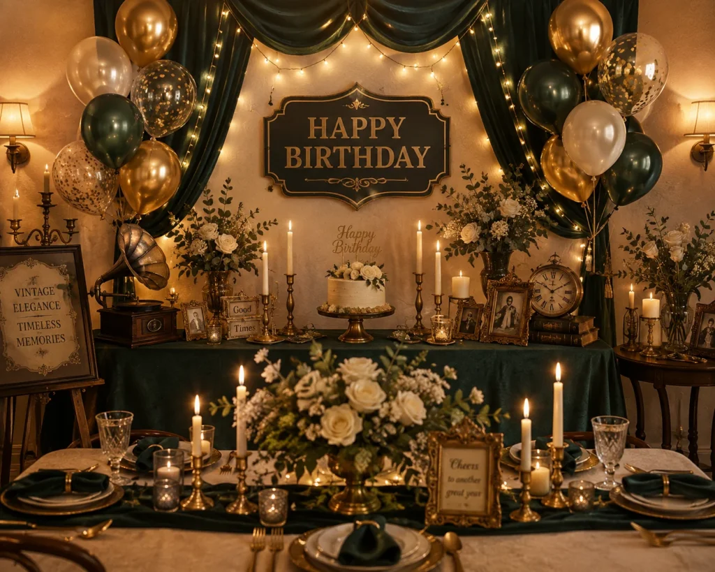 Vintage Elegant Theme for Birthdays