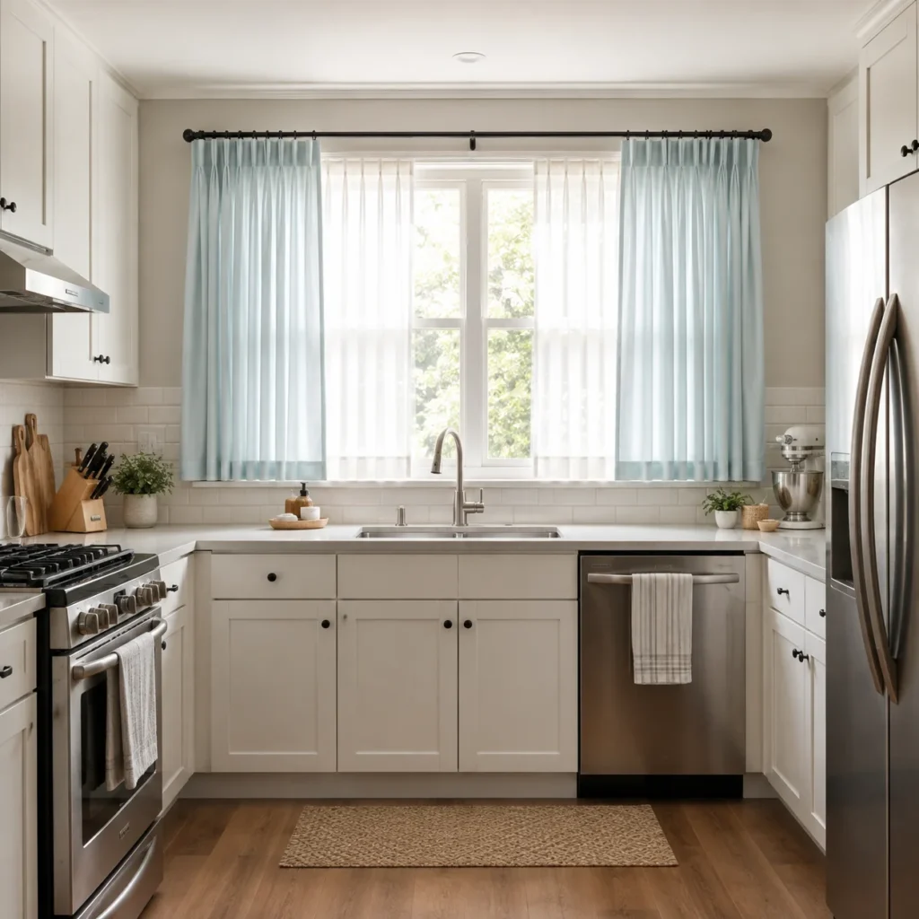 10 Kitchen Curtains Ideas That Make Your Whole Space Feel Warmer White Kitchen Curtains