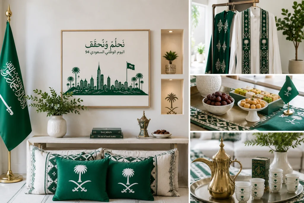 Saudi National Day Home Decor Ideas, From the Gate to the Majlis Elegant Saudi National Day Celebration