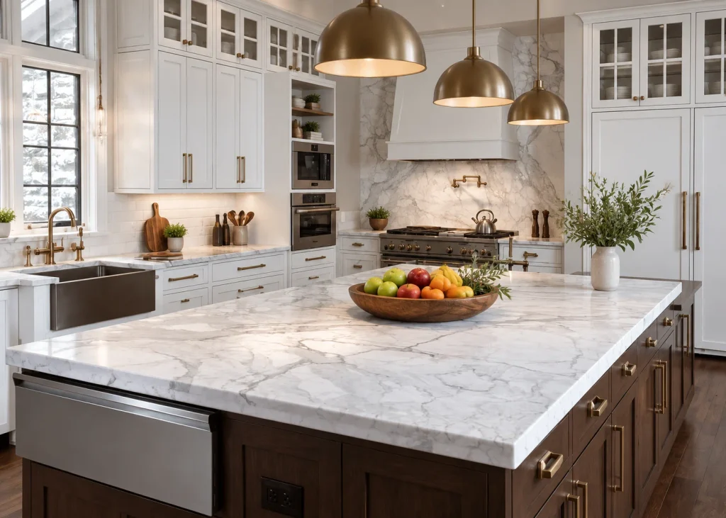 10 High-Maintenance Home Decor Trends Worth a Second Look High Maintenance Home Decor Trend Polished Marble Surfaces