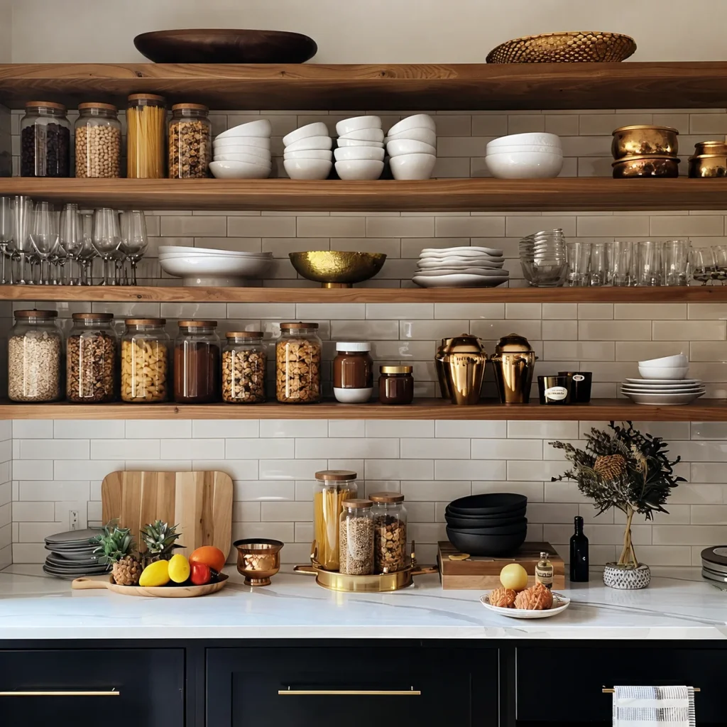 10 High-Maintenance Home Decor Trends Worth a Second Look Open Kitchen Shelves