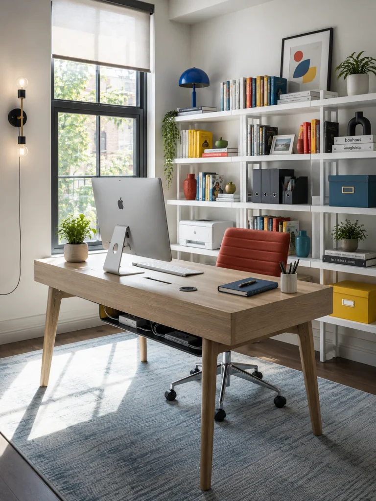 Organized Home Office Design