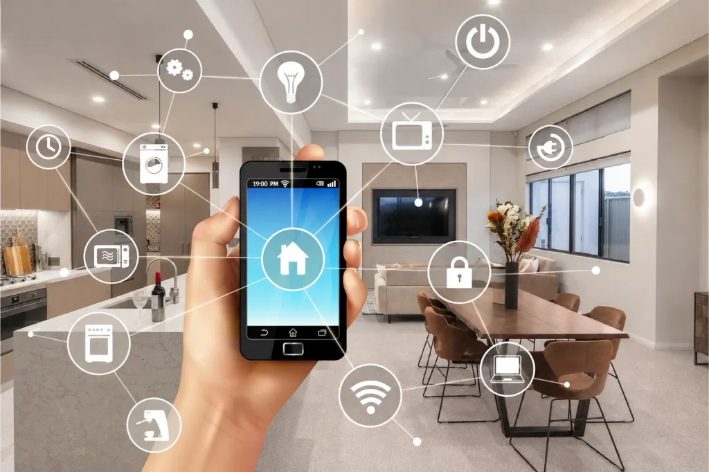 Modern Home Interior Design Ideas 2026: Simple Trends For Every Room Smart Home Network in a Modern Interior