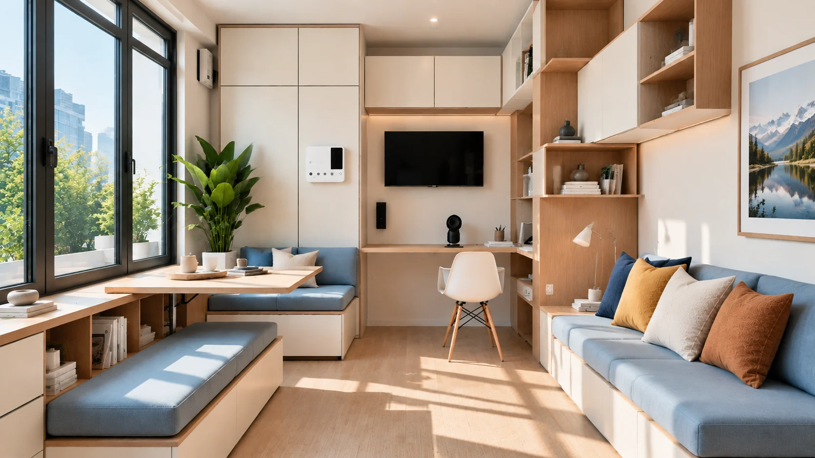 Studio Apartment Furniture Ideas to Make a Small Space Feel Bigger