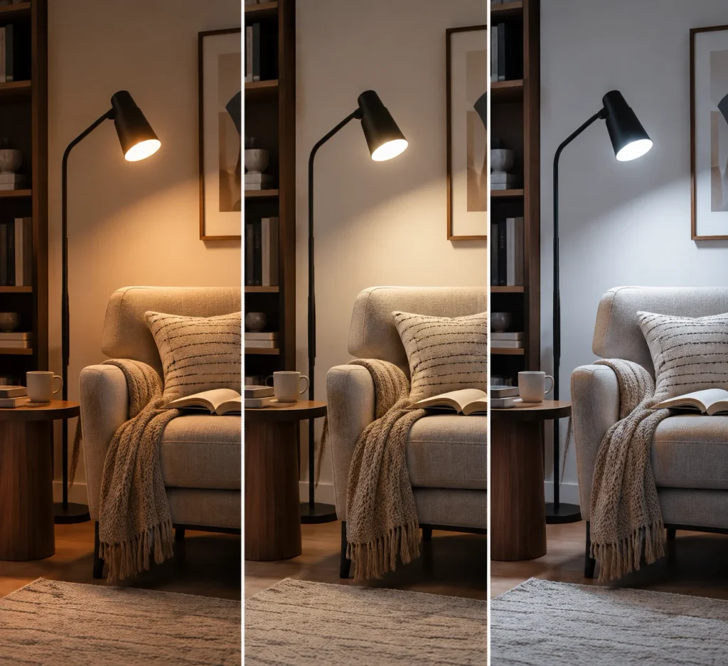 Best Reading Lamps for Every Room in Your Home Triptych Reading Corner in Three Light Tones
